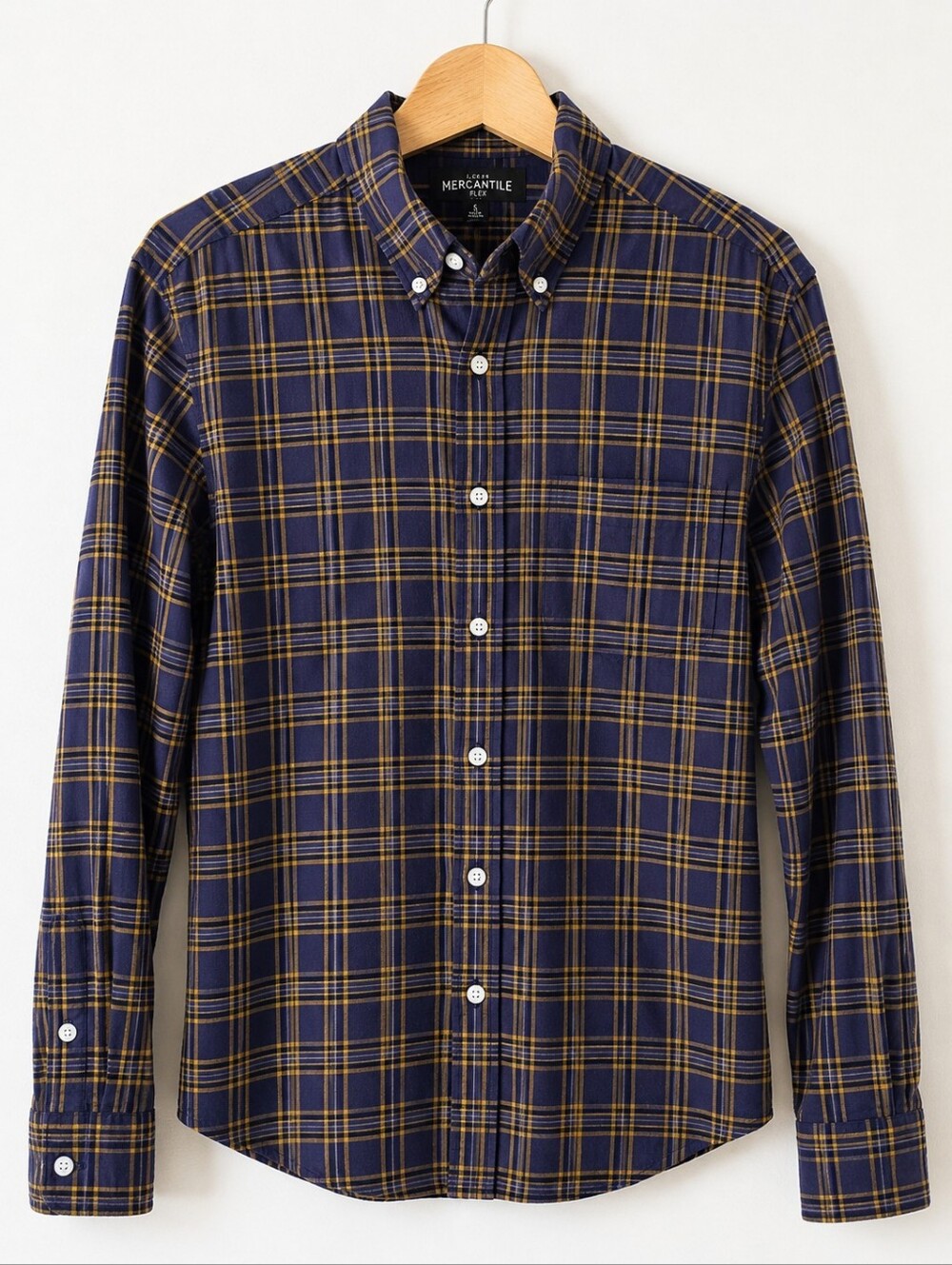 J.Crew Mercantile Flex Slim Fit Plaid Button Down Shirt Men's Small